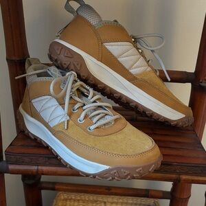 Women’s Timberland Tan and White Hiking Shoes